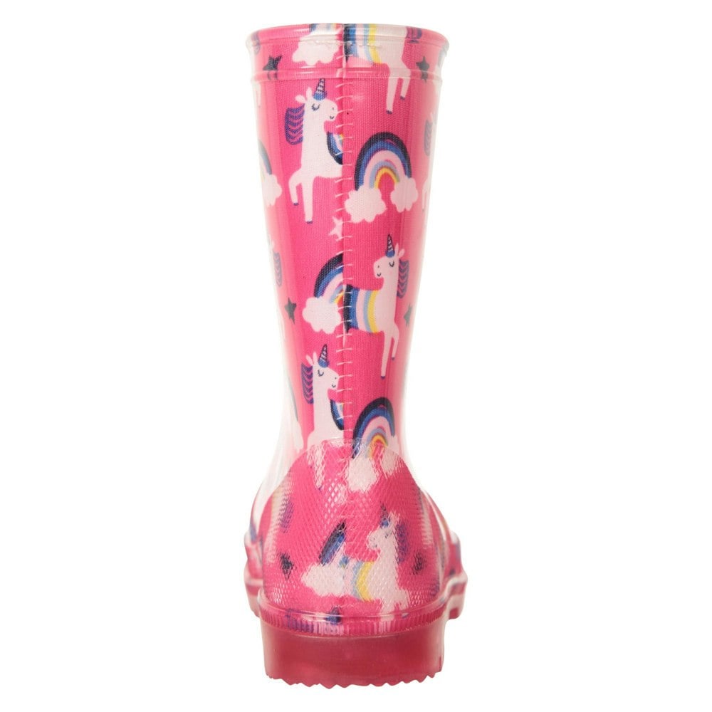 Mountain Warehouse Toddler Splash Light Up Wellington Boots - Pink