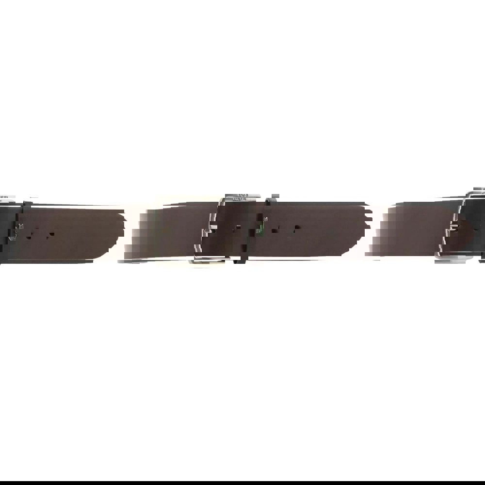 Lacoste Plain Leather Belt - Brown