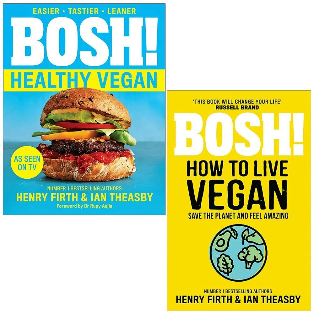 BOSH Healthy Vegan & Bosh! How To Live Vegan 2 Books Collection Set