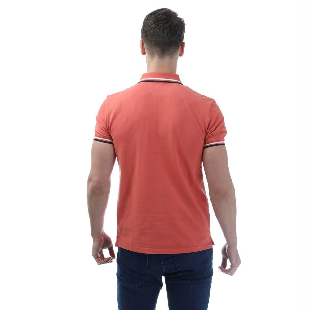 Timberland Mens Oyster River Logo Polo Shirt - Pink