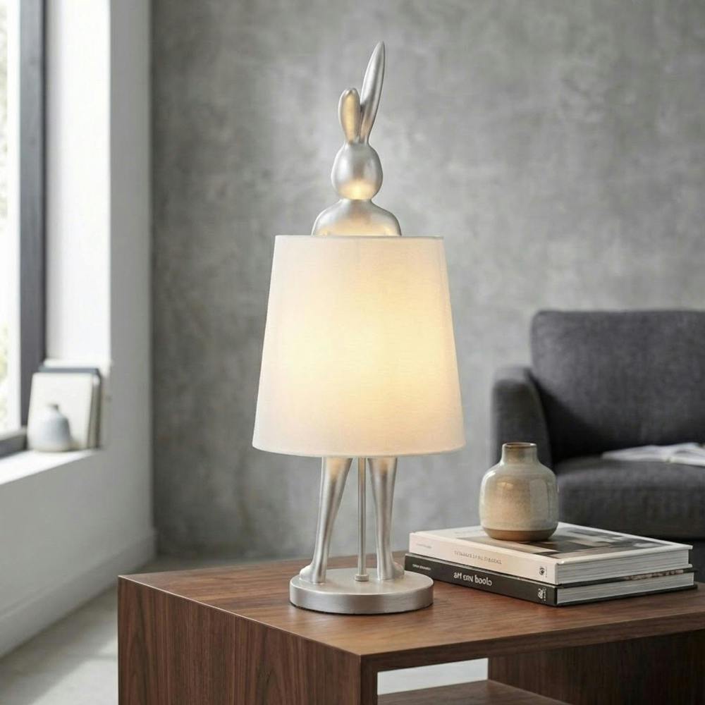 Garden Greatness Leaning Over Rabbit Table Lamp