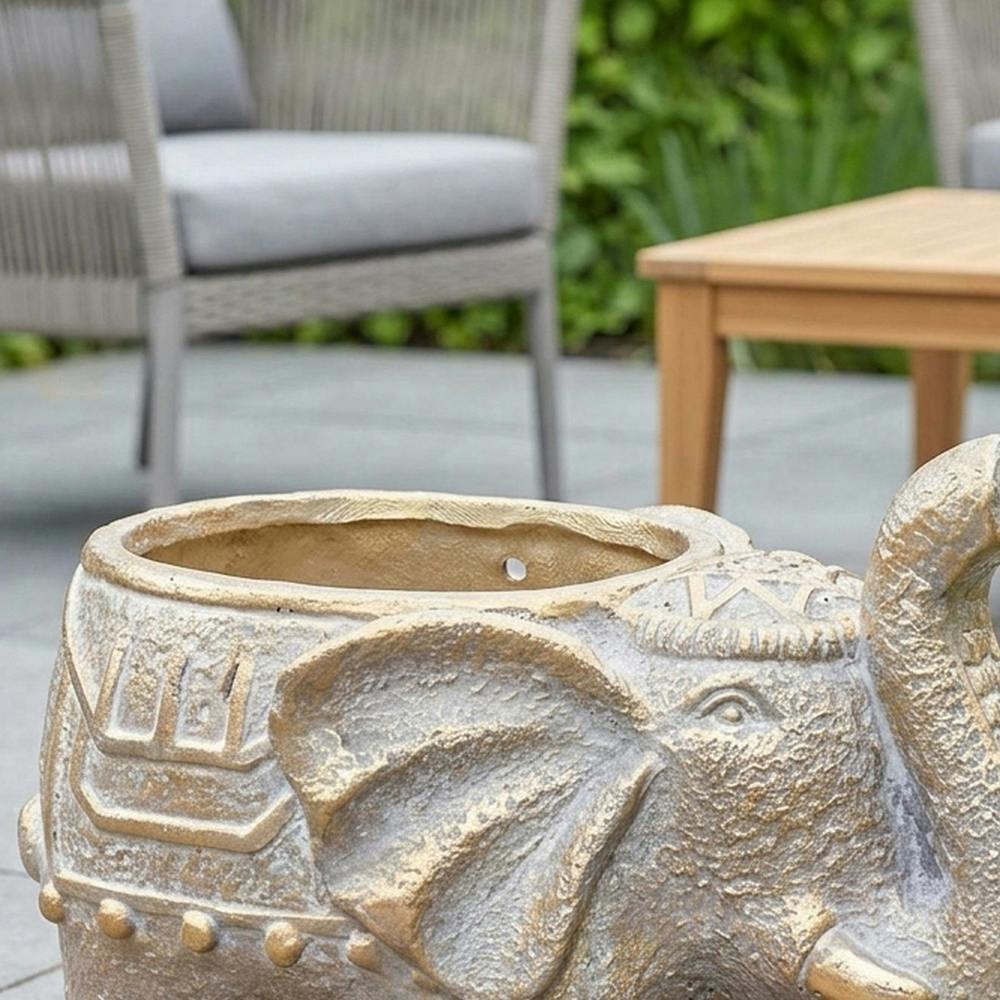 Garden Greatness Secret Garden Elephant Planter Ornament