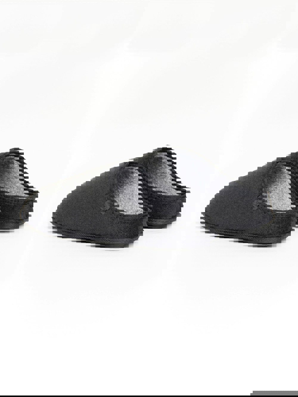 Crosshatch Miyabi Fur Slipper Mule Black