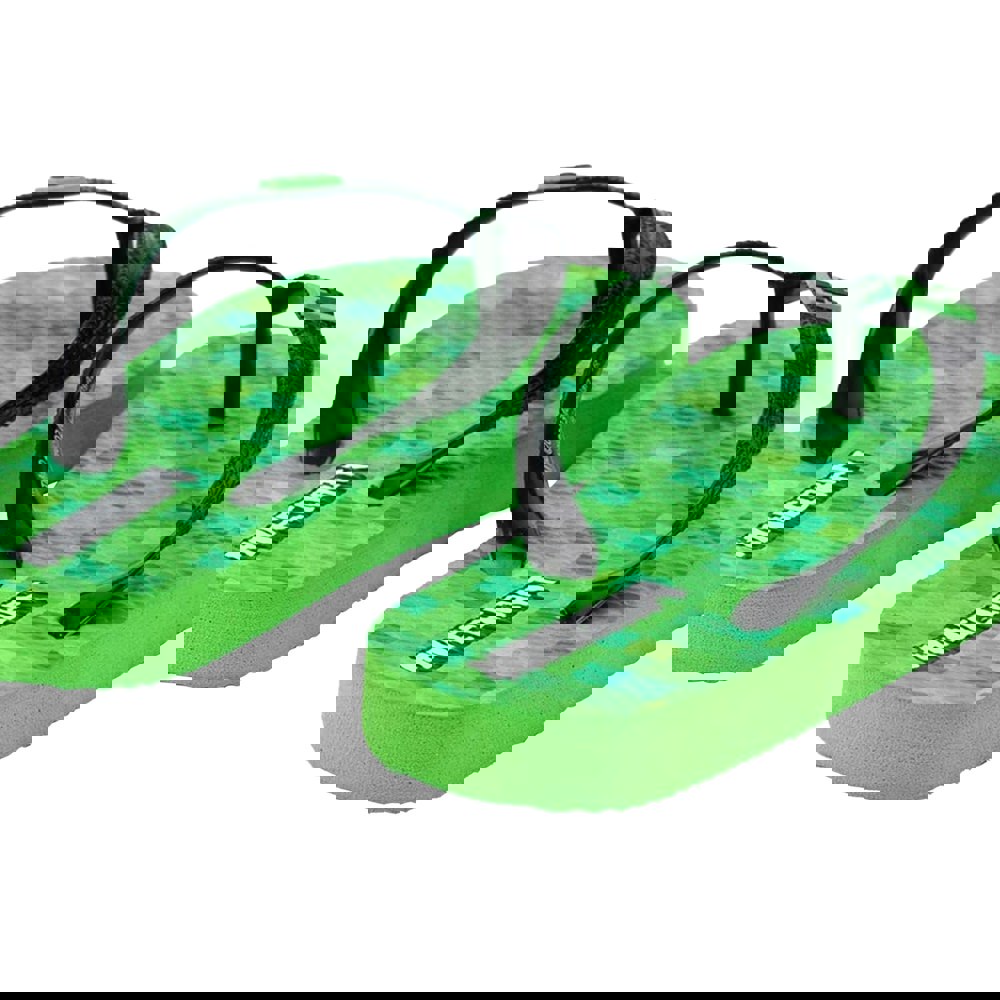 Minecraft Childrens/Kids Creeper Flip Flops - Green