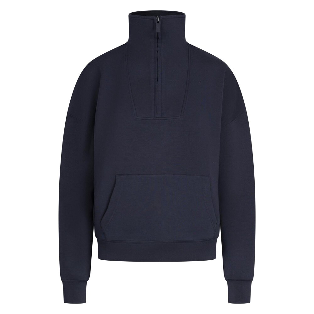 Trespass Womens Jean Half Zip Sweatshirt - Navy - Navy - 48% Modal/48% Polyester/4% Elastane