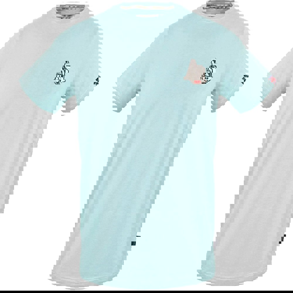 Aquascutum "1851 AQ" Logo Sky Blue T-Shirt S