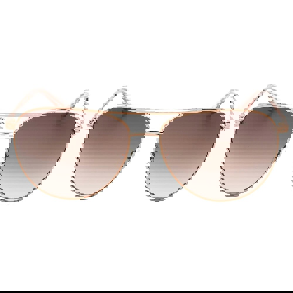 Juicy Couture Brown SF Lens Rose Gold Sunglasses One Size