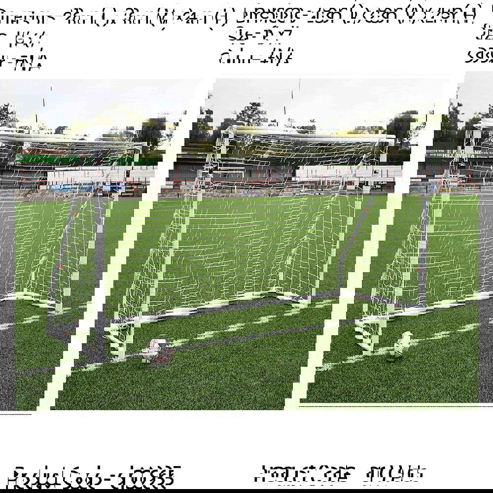 16 x 7 Feet Match Approved Football Goal Posts & Net - All Weather Outdoor Rated