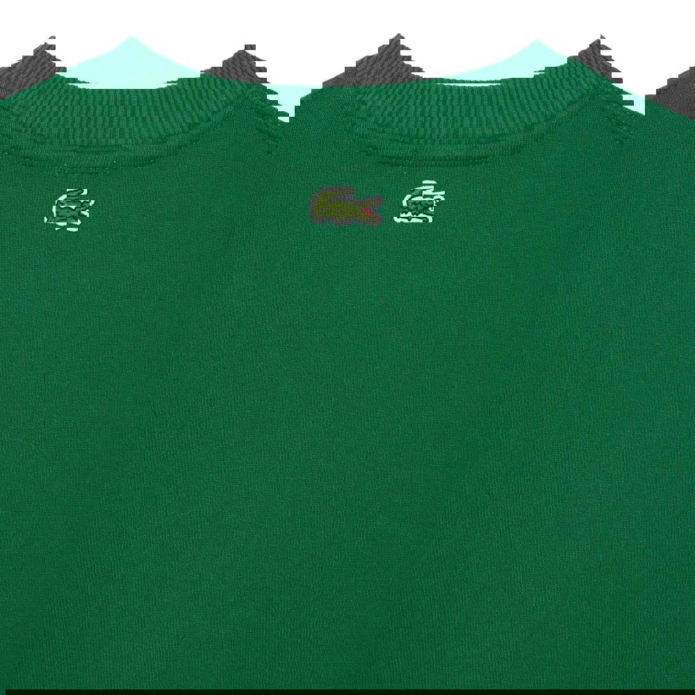 Lacoste Mens Fleece Loose Sweatshirt - Green
