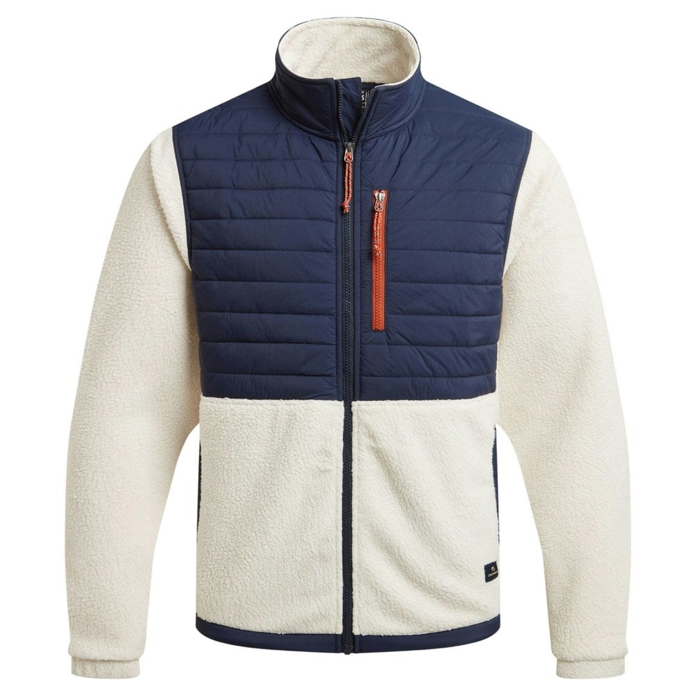Craghoppers Mens Montadale Colour Block Insulated Hybrid Jacket - Ecru/Blue Navy