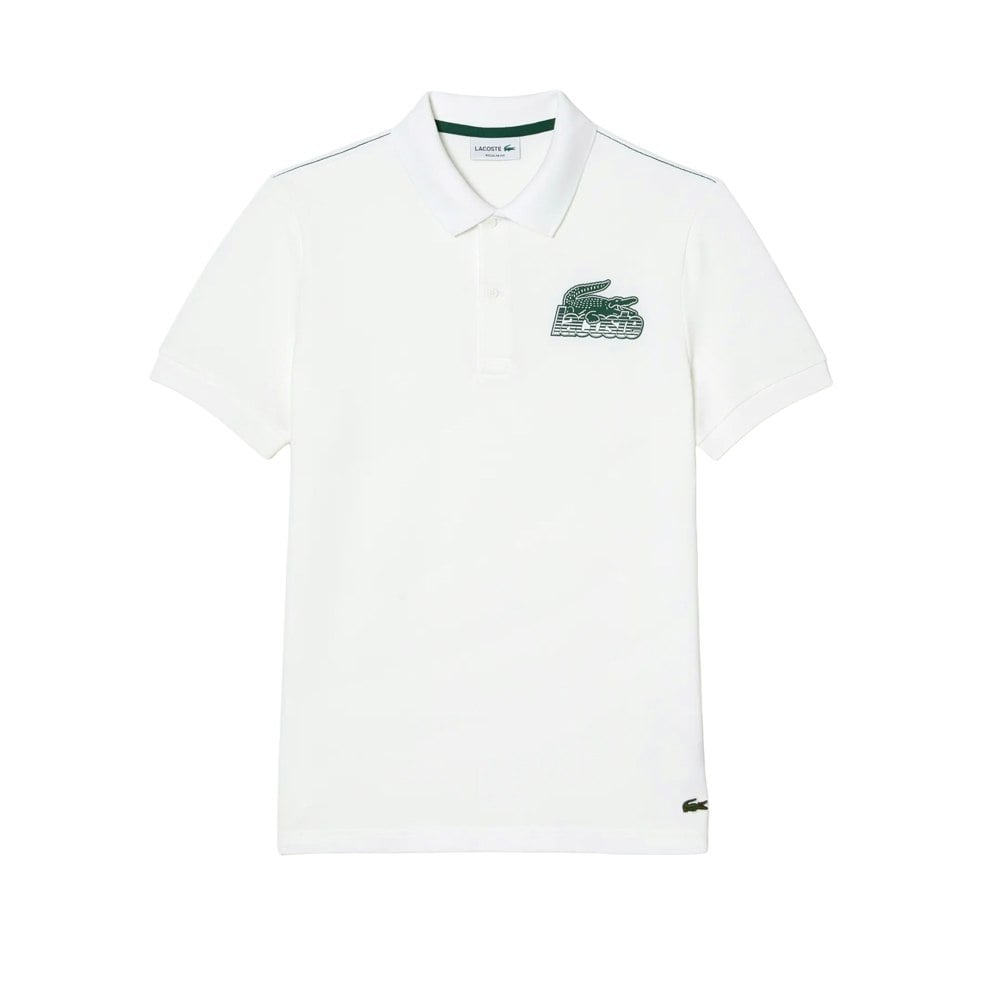 Lacoste Mens Mini Pique Polo Shirt - White