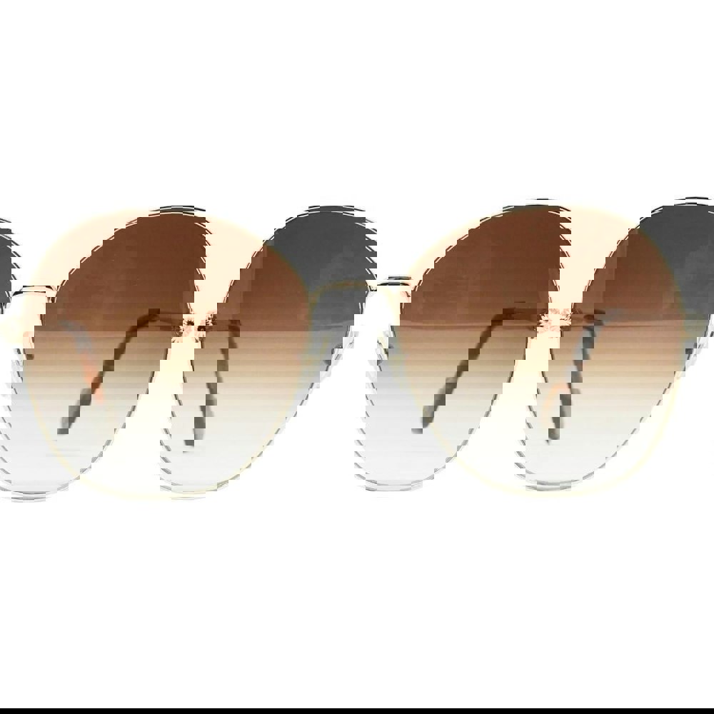 Lanvin Gradient Brown Lensed Gold Sunglasses
