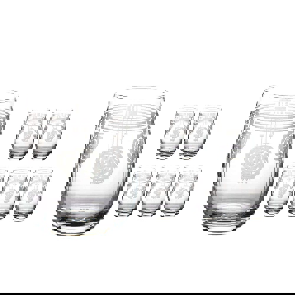 Set of 6 Crystal short Tumblers