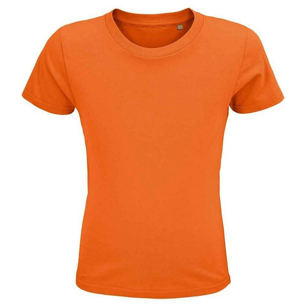 SOLS Childrens/Kids Crusader Organic T-Shirt - Orange - Orange - 100% Organic Cotton