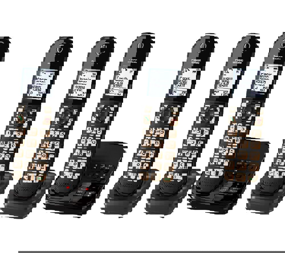 PANASONIC KX-TGC463EB Cordless Phone - Triple Handsets (Minor Box damaged)