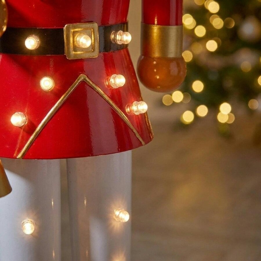 Garden Greatness 4ft Giant Festive Light-Up Teddy Cracker