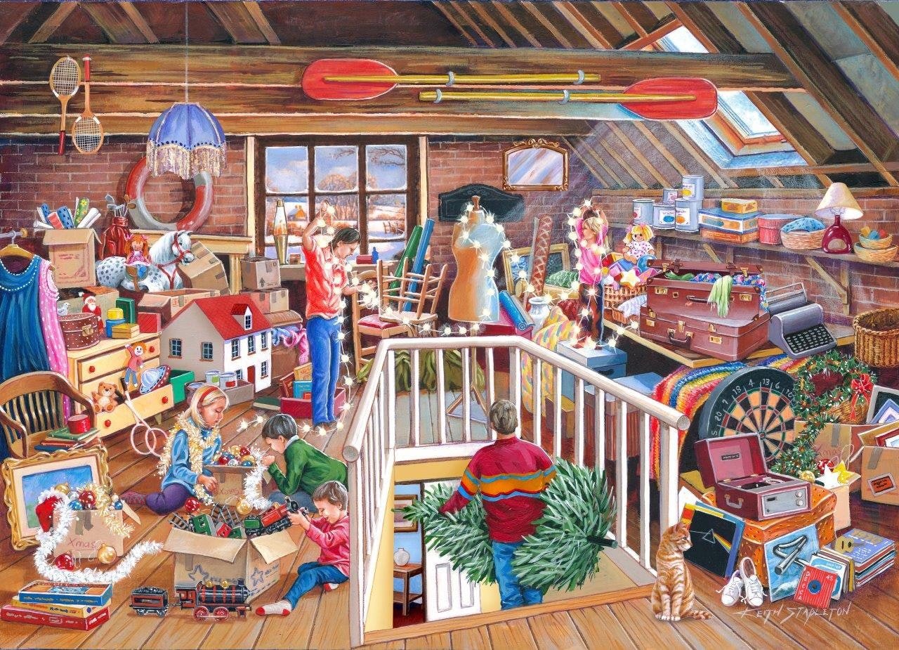 The House of Puzzles No.22 - Hunt The Baubles - 1000 Piece Jigsaw Puzzle