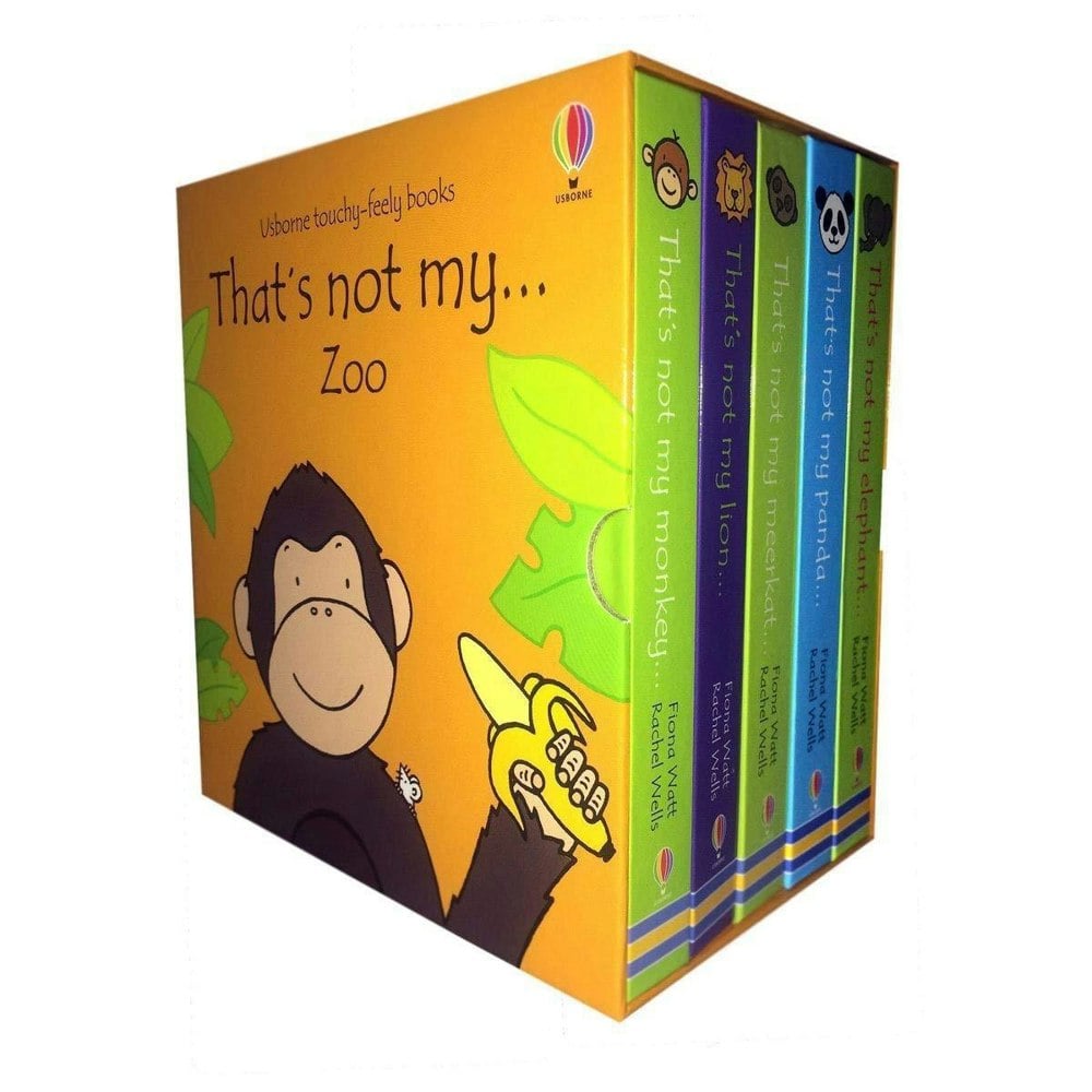 Touchy-Feely Books Thats Not My Zoo 5 Books Set (Elephant, Panda, Meerkat and More!)