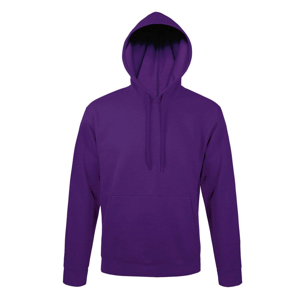 SOLS Snake Unisex Hooded Sweatshirt / Hoodie - Dark Purple - Dark Purple - 50% Cotton/50% Polyester
