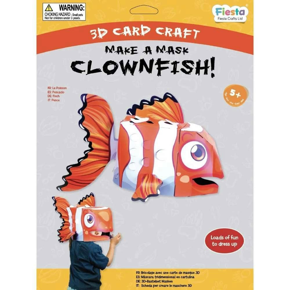 Fiesta Crafts Clownfish 3D Mask Card Craft