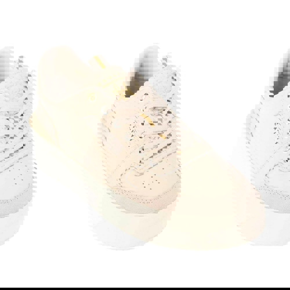 Cruyff Mens Endorsed Leather Tennis Trainers - Cream