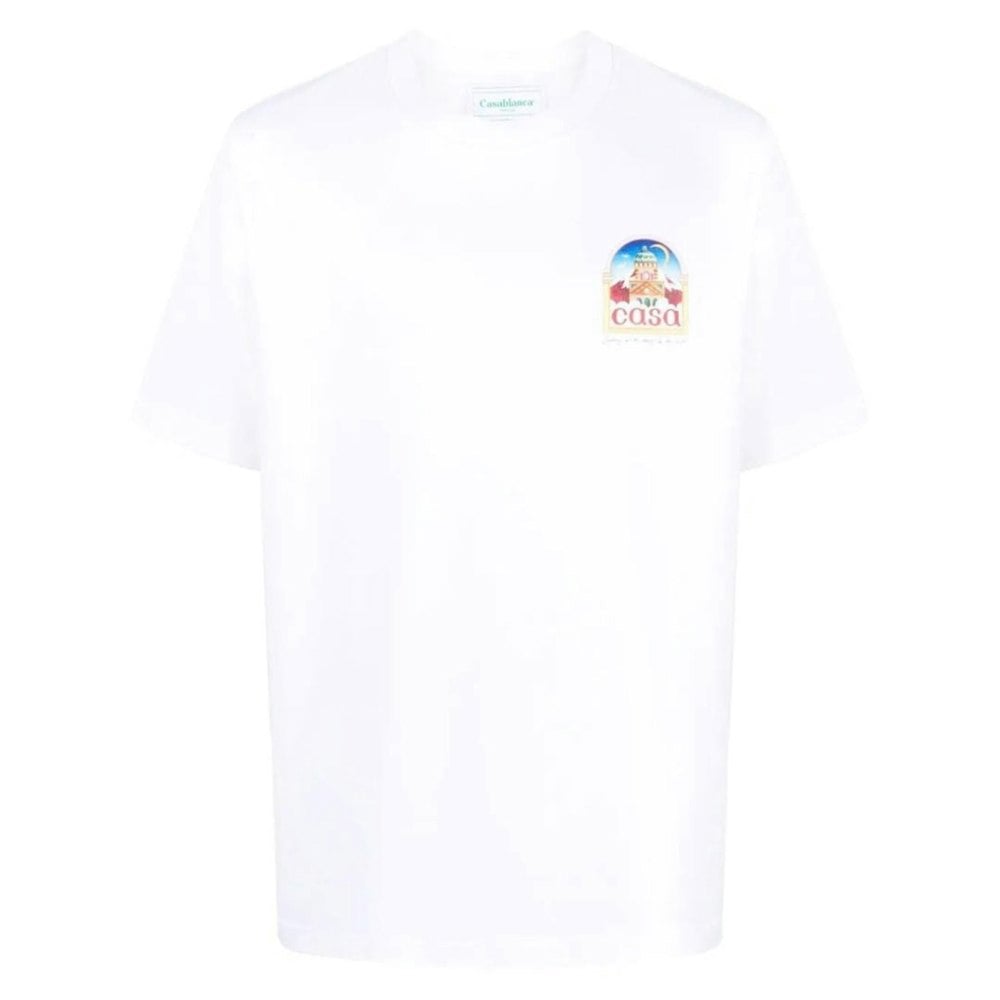 Casablanca Vue De L'Arche Design White T-Shirt S
