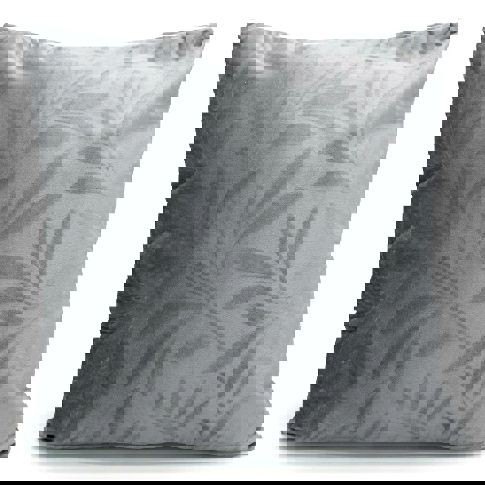 Velosso Soft Touch Velvet Flock Leaf Cushion - 43cm x 43cm
