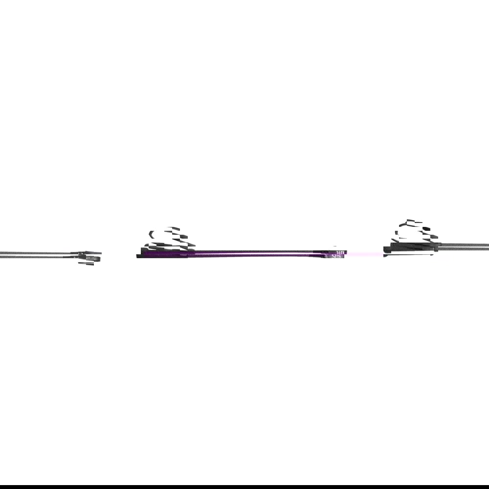Shires Childrens/Kids Thread Stem Leather Horse Riding Whip - Purple