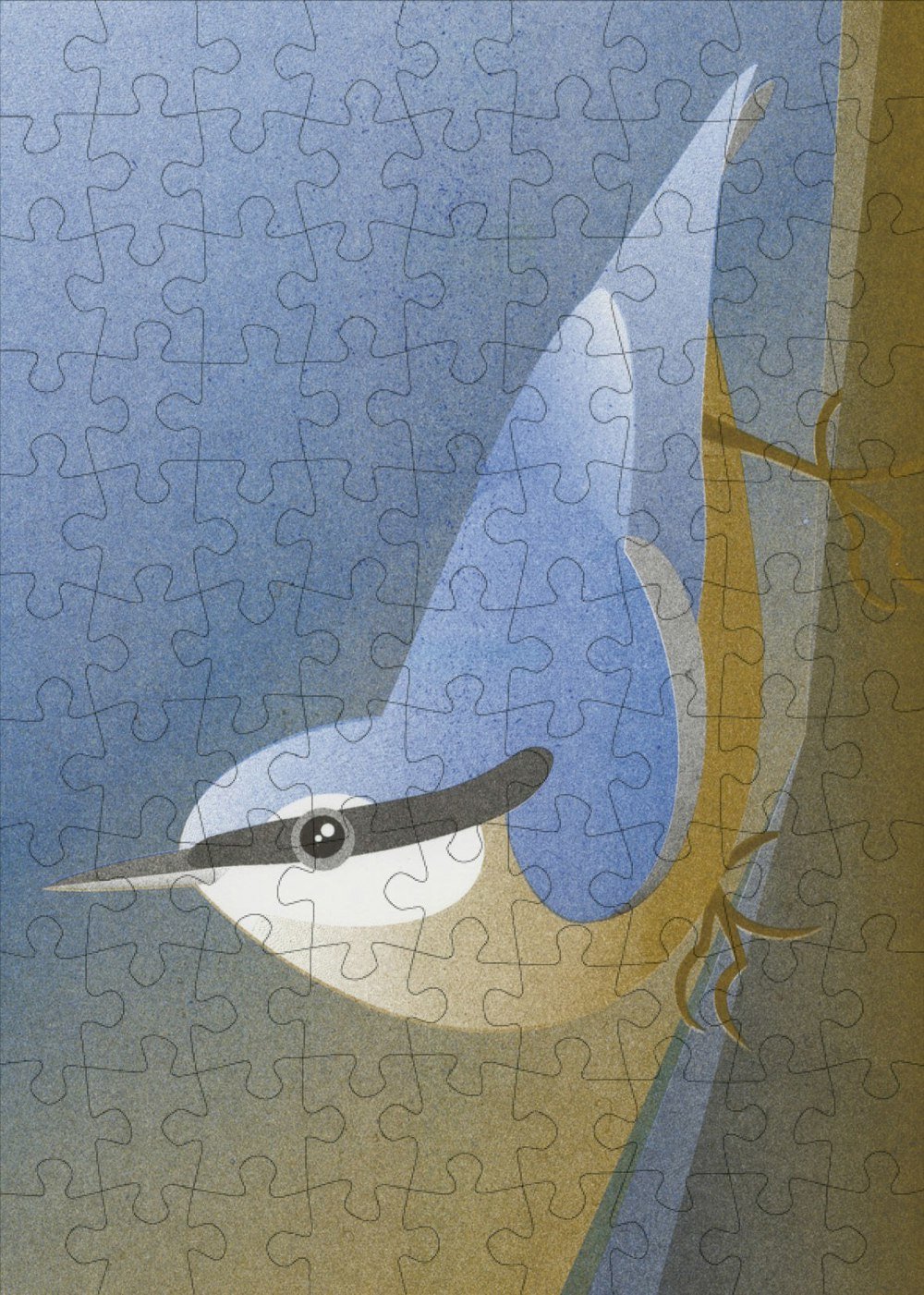 Happily Puzzles Nut Hatch - 99 Piece Mini Jigsaw Puzzle