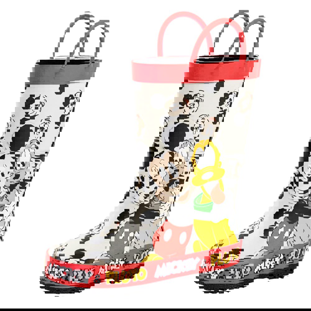 Disney Boys Mickey & Pluto Wellington Boots - Multicoloured