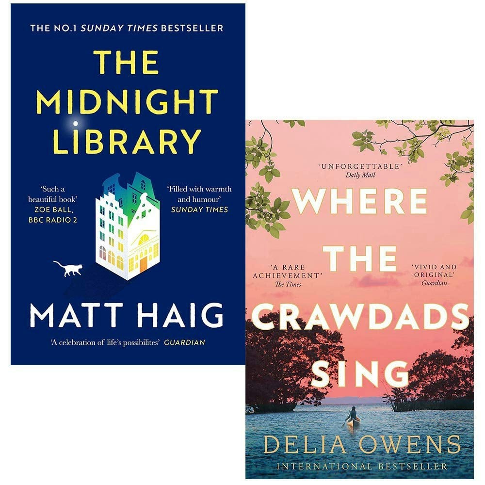 Canongate Books The Midnight Library By Matt Haig & Where the Crawdads Sing By Delia Owens