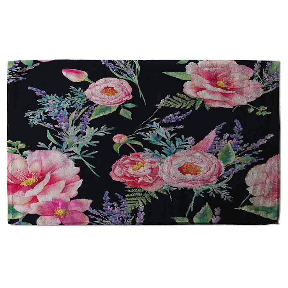 Benjamin Tate Design Watercolour Painting of Flowers (Bath Towel)