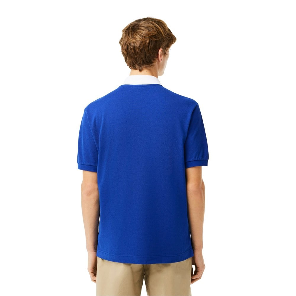 Lacoste Mens Badge Classic Polo Shirt - Blue