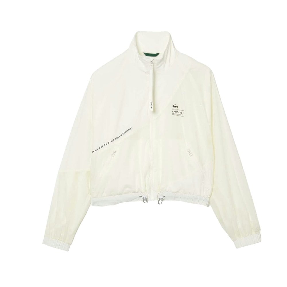 Lacoste Womens/Ladies Mesh Lined Jacket - Cream