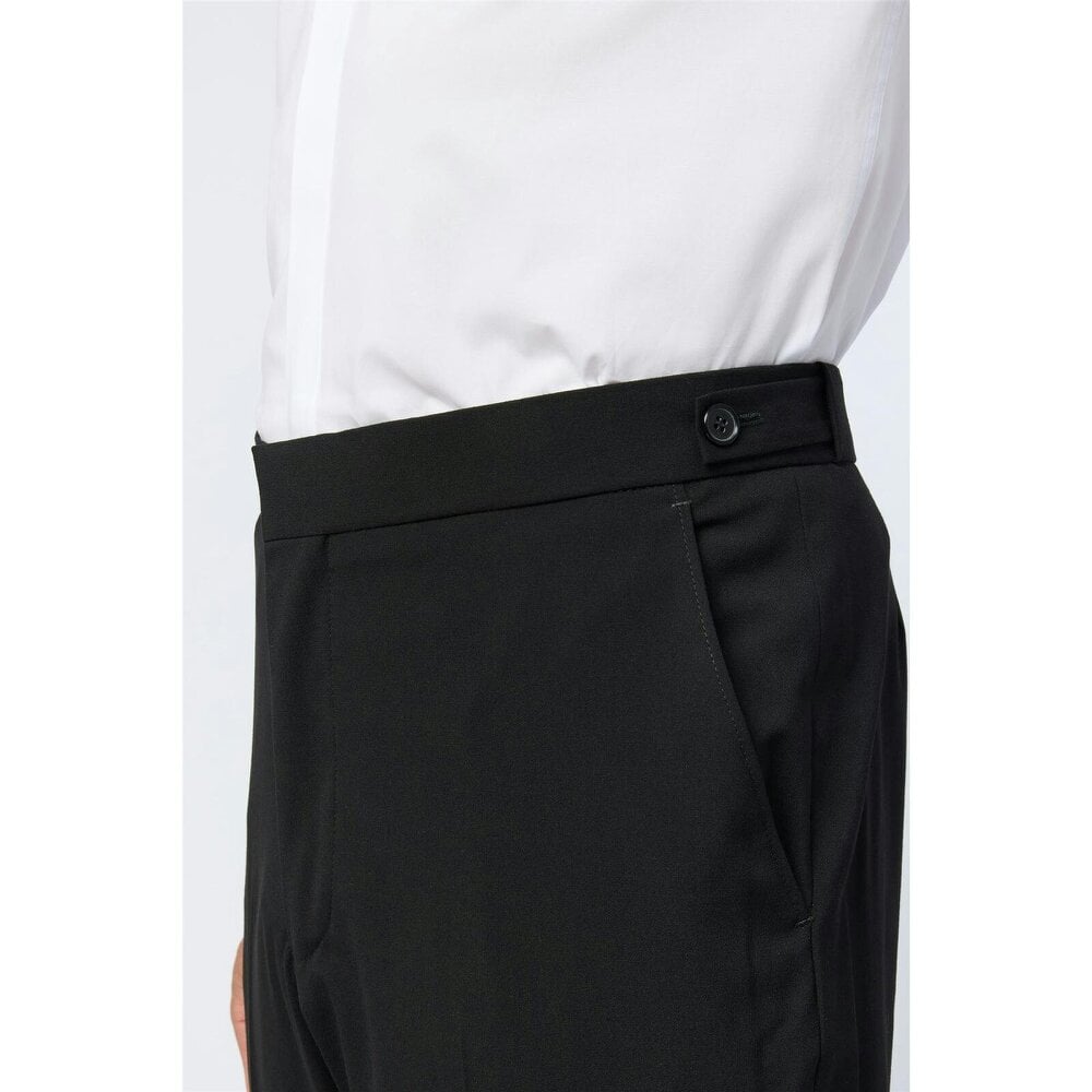 Limehaus Slim Fit Black Dinner Trousers