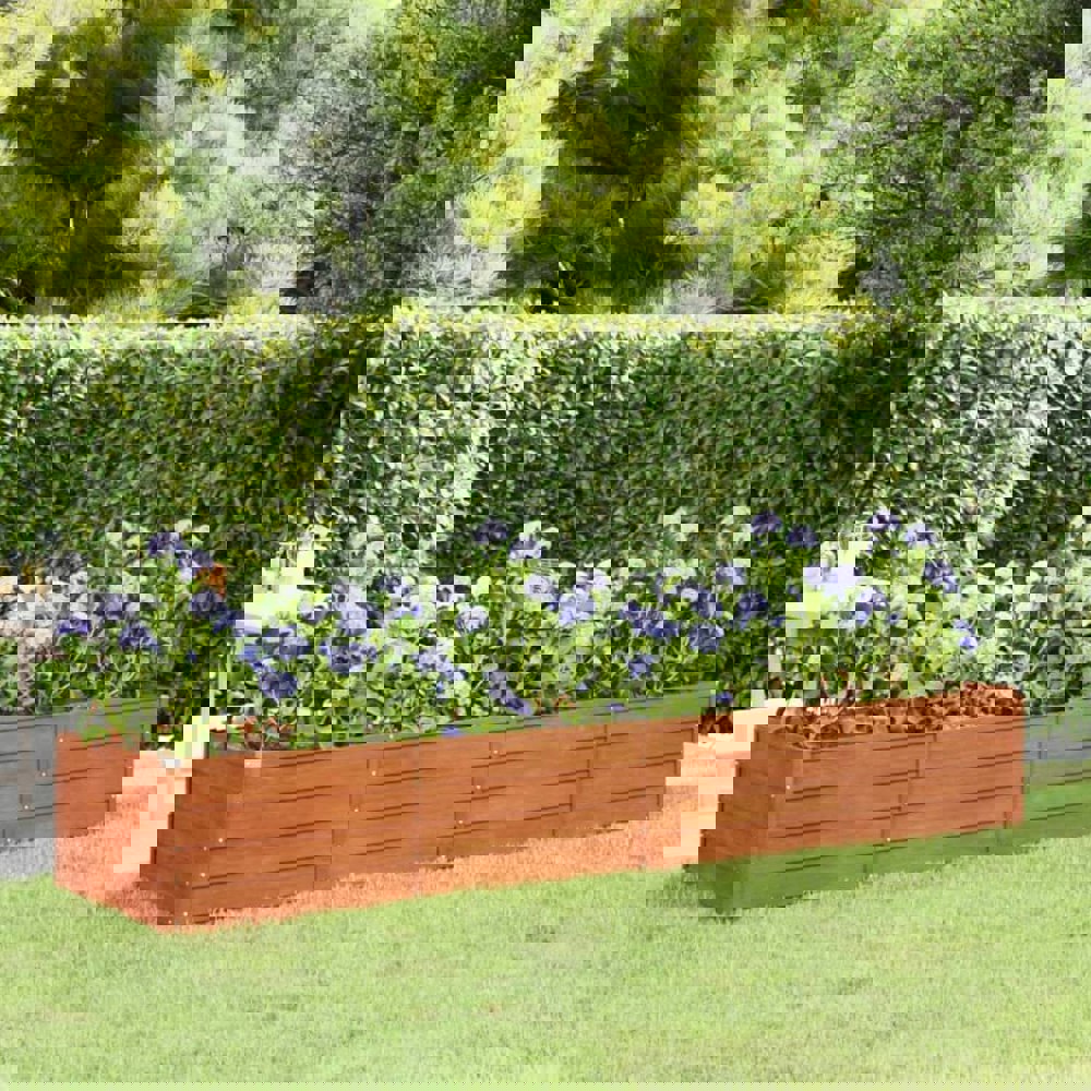 Berkfield Garden Raised Bed Rusty 320x80x45 cm Corten Steel
