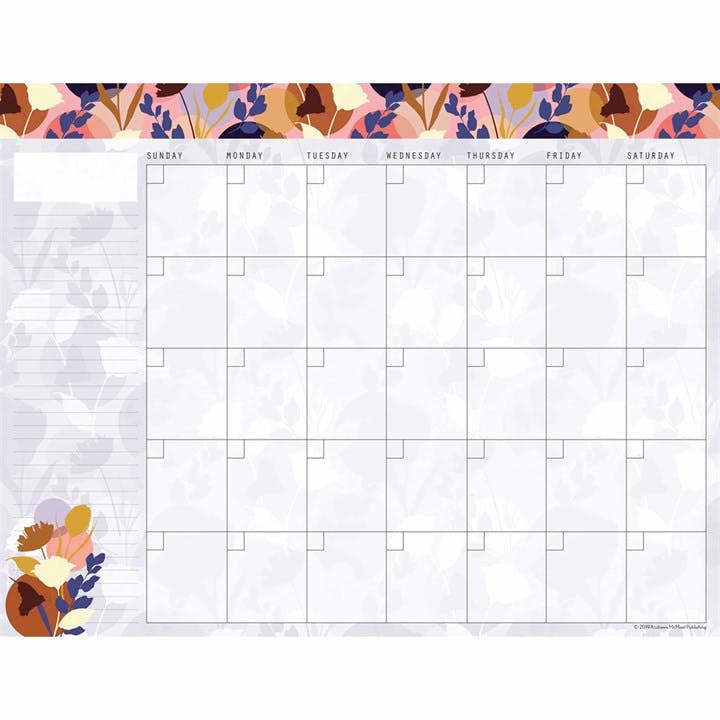Andrews McMeel Publishing Posh Monthly Perpetual Desk Pad, Perpetual Calendars and Diaries, Month To View, Basics, Gift