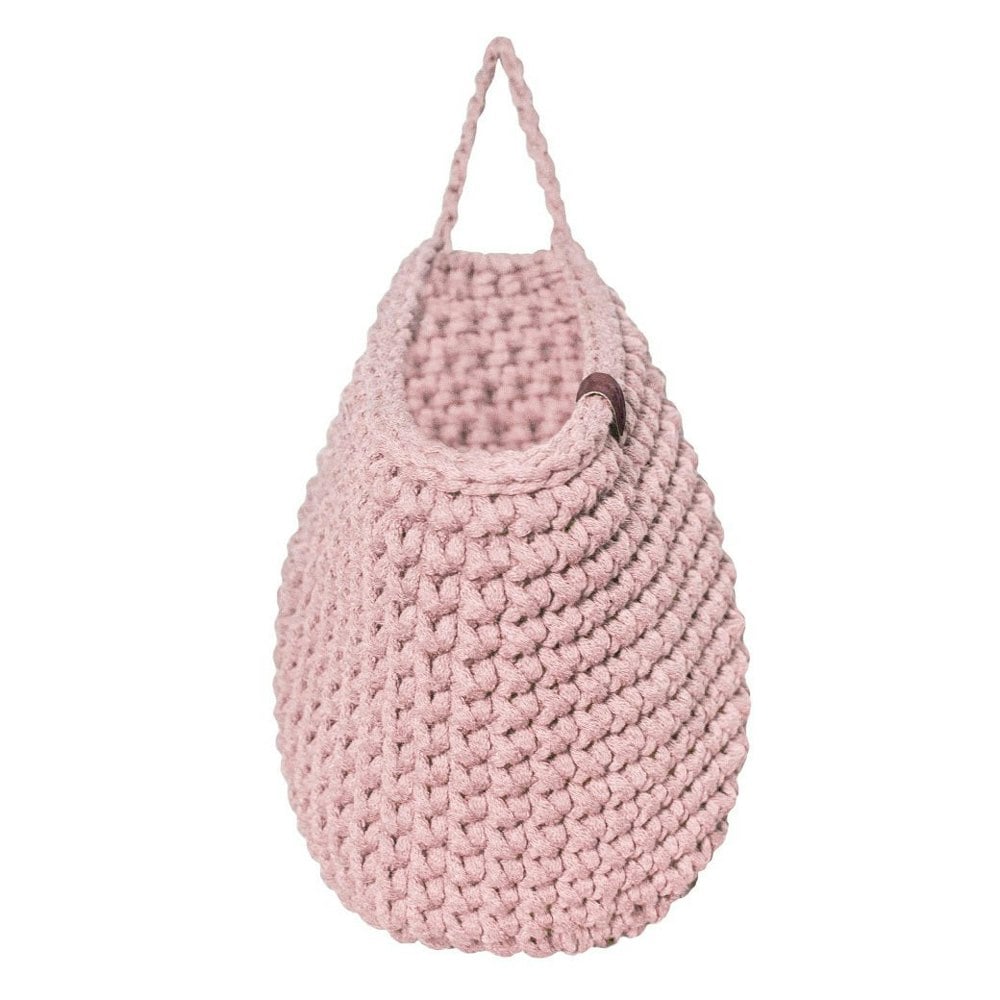Zuri House Crochet hanging bags | POWDER PINK