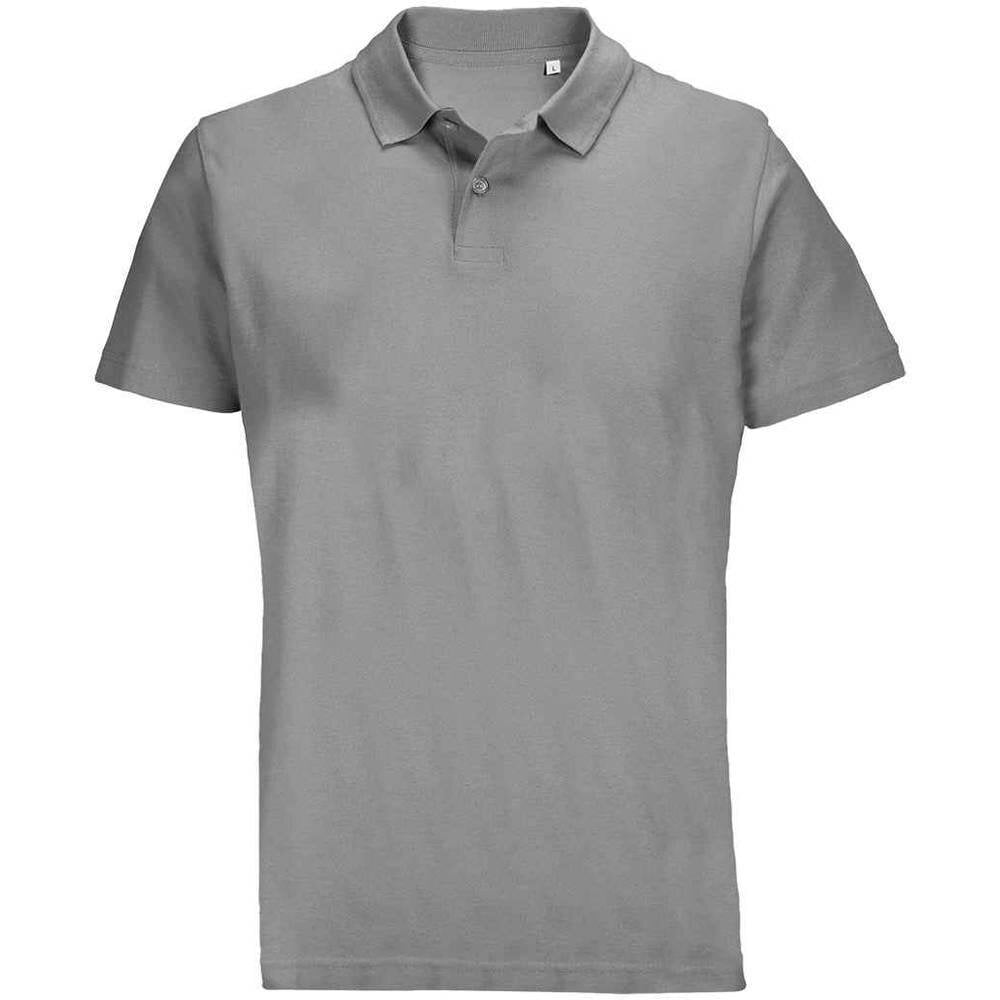SOLS Unisex Adult Pulse Double Piqué Polo Shirt - Grey Marl - Grey Marl - 100% Combed Ringspun Cotton