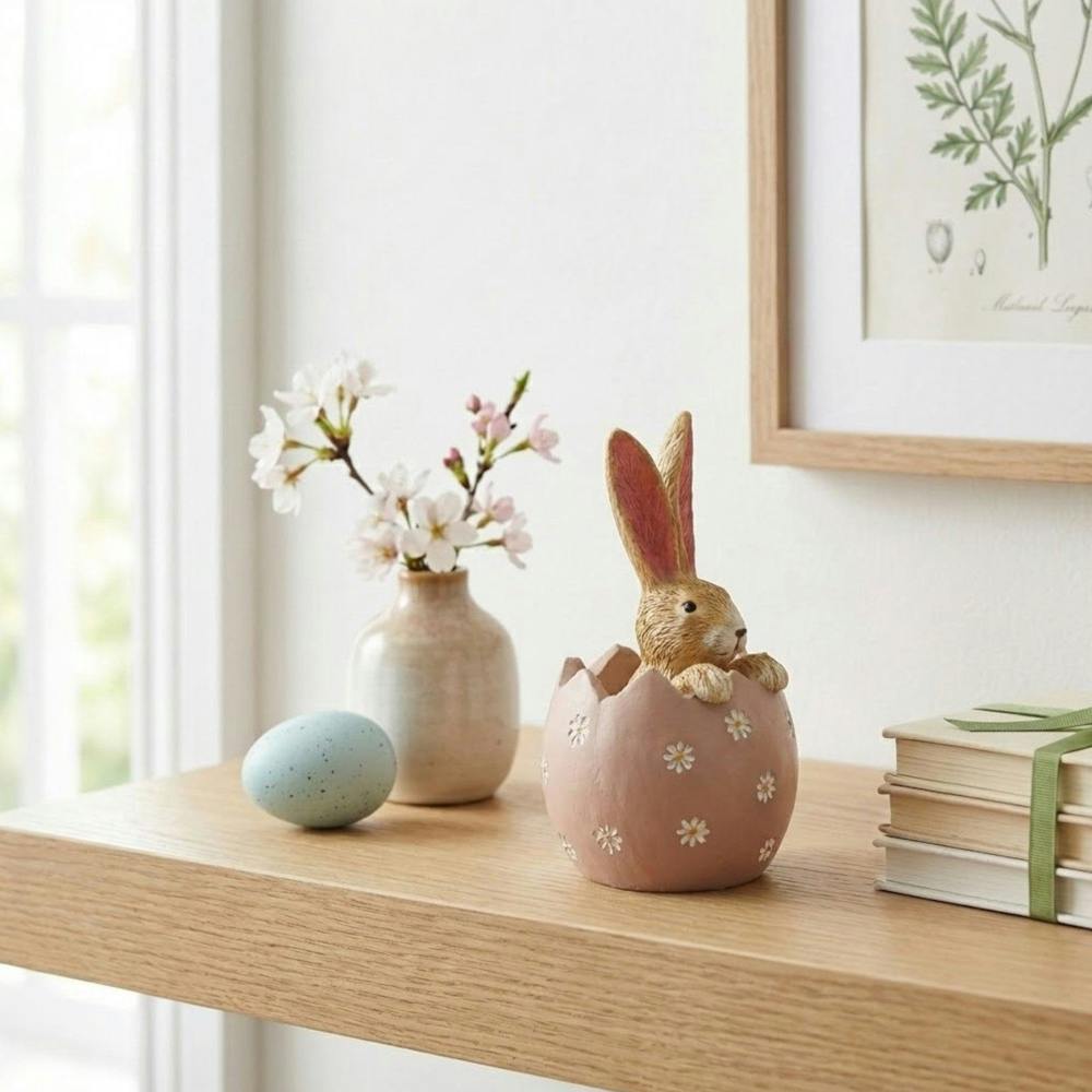 Garden Greatness Jasper Rabbit Daisy Egg Ornament
