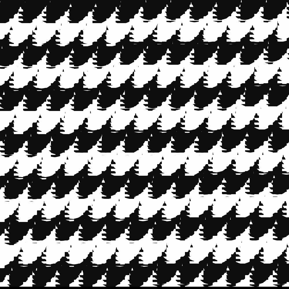 Erica Wakerly Scoop Black and White Wallpaper