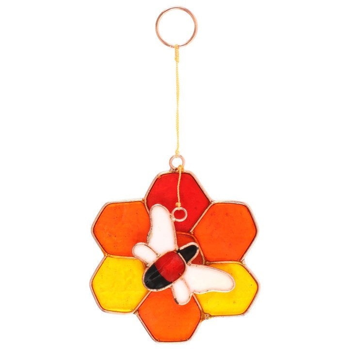 Serano Bee and Honeycomb Suncatcher