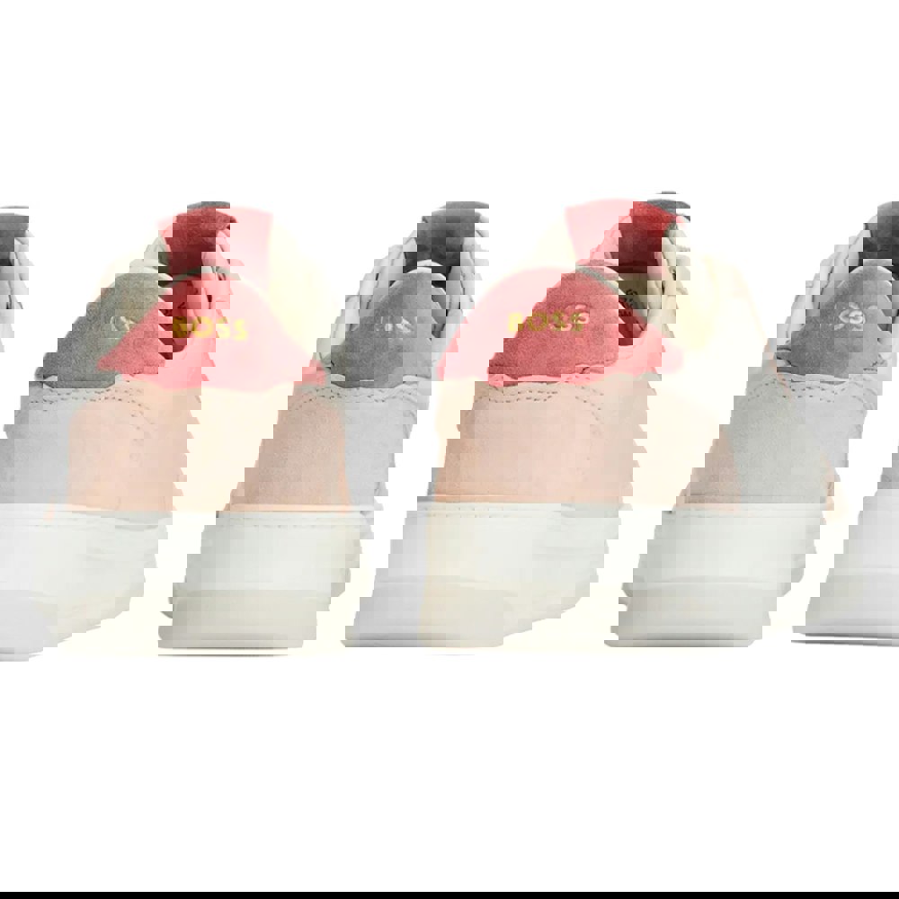 Boss Womens/Ladies Baltimore Leather Tennis Trainers - Natural