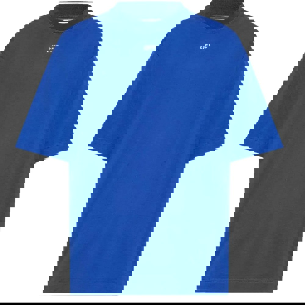 Off-White Off White Off Stamp Logo Skate Fit Dark Blue T Shirt