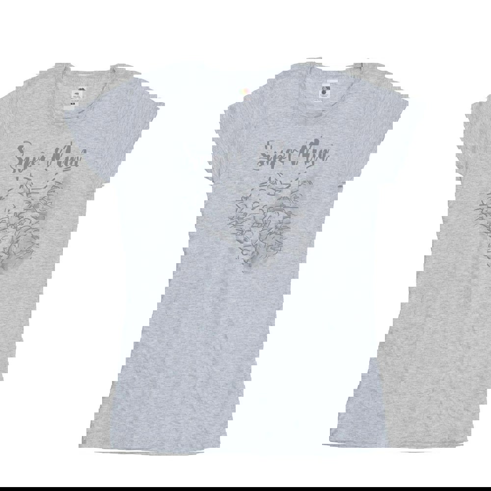 Disney Womens/Ladies The Aristocats Marie Super Mum Cotton T-Shirt - Sports Grey