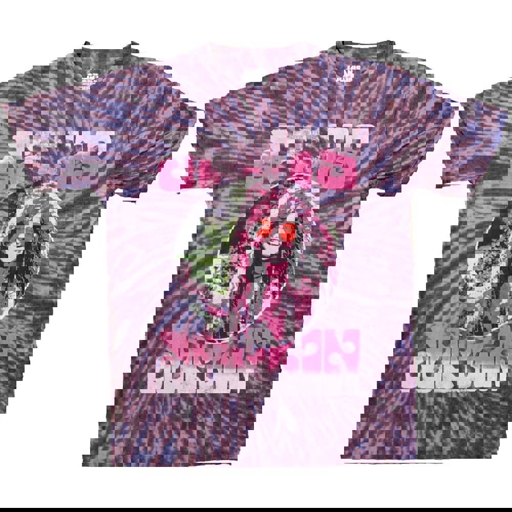 Janis Joplin Unisex Adult Shades Tie Dye T-Shirt - Purple