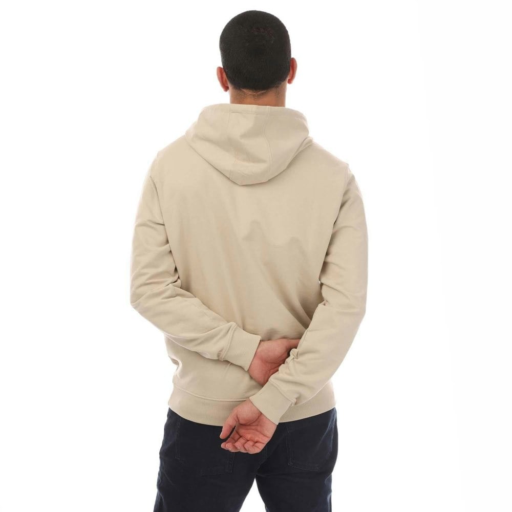 Weekend Offender Mens Justify Checked Trim Hoodie - Stone