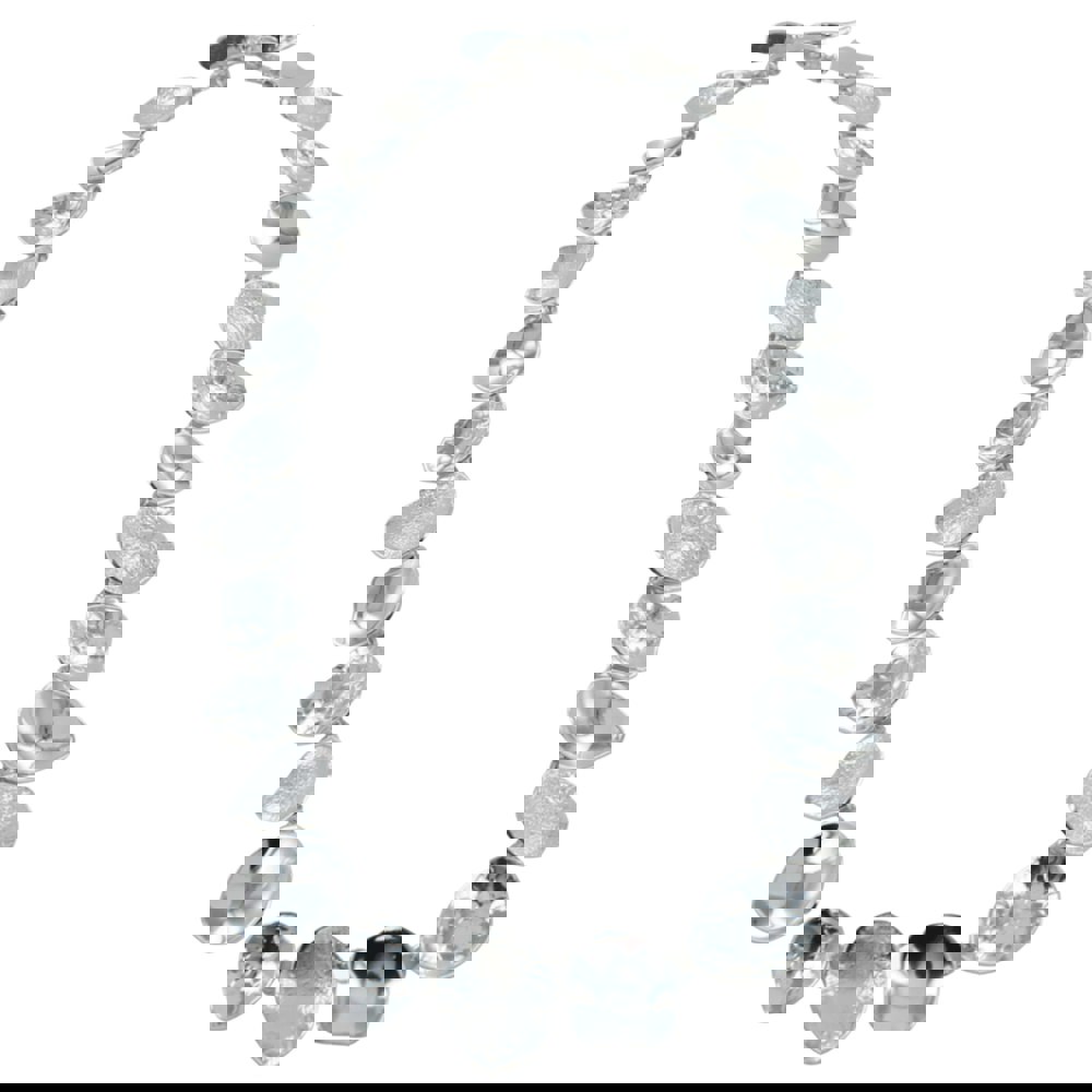 Sterling Silver Shingle Necklace - Reeves & Reeves