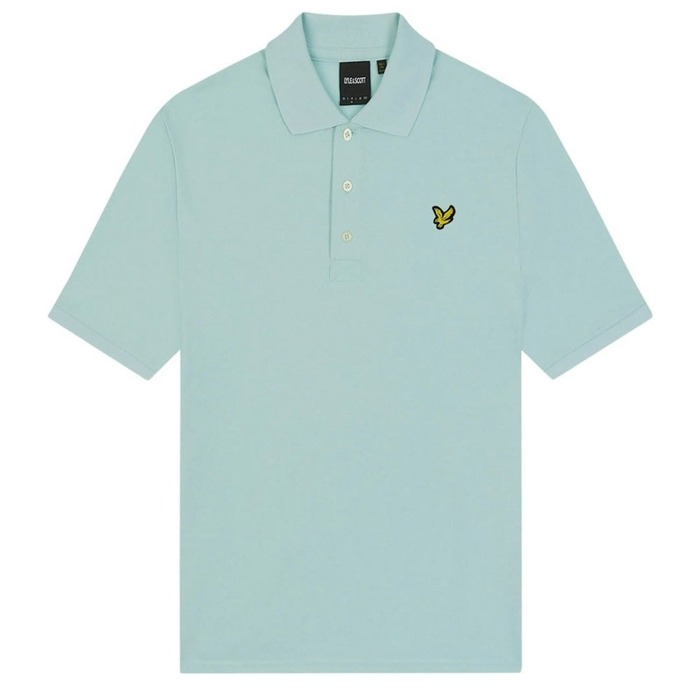 Lyle & Scott Brand Chest Logo Clear Sky Polo Shirt