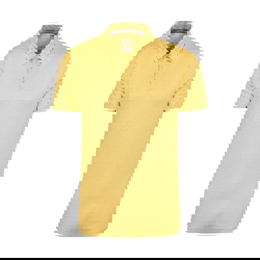 Mountain Warehouse Mens Agra Stripe Polo Shirt - Yellow